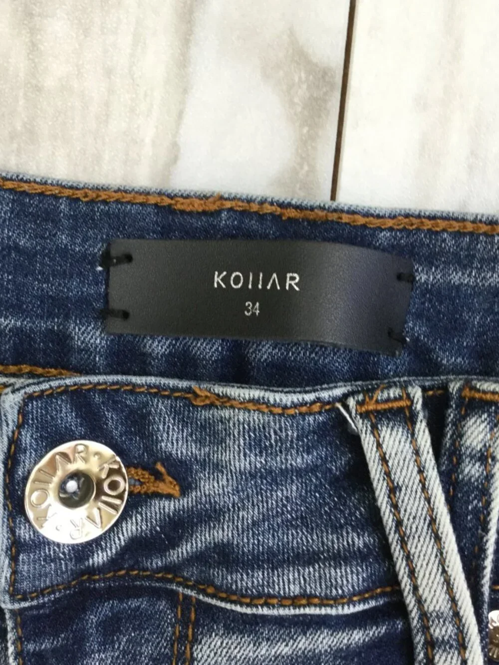 Kollar 203 Rockstars Classic Skinny Distressed Jean 34